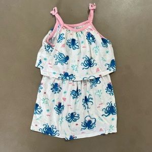 Whimsical Octopus Print Baby Dress